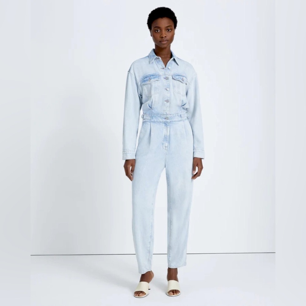 7 For All Mankind Denim Lustre Balloon Sleeve Jumpsuit ✨ Isadora | so soft!!